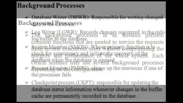Oracle 11g Architecture I смотреть онлайн
