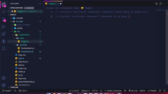 Khóa học ReactJS - Bài 16: Stateless và stateful components смотреть онлайн