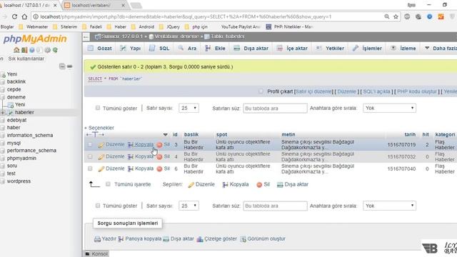 PHP Veritabanı Select İşlemleri DERS 83 смотреть онлайн