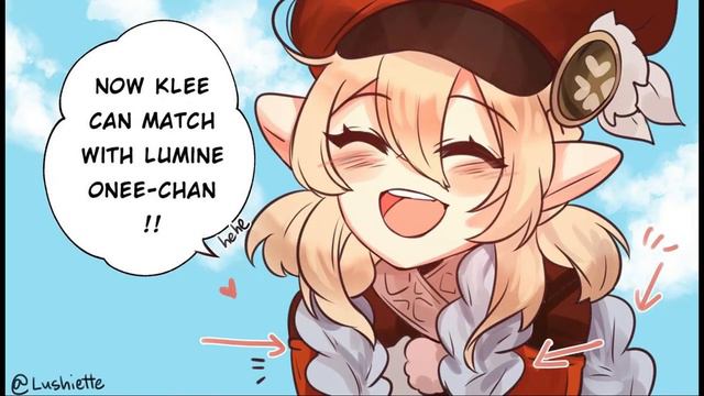 Klee wants to be like Lumine!! | Genshin Impact Comic Dub смотреть онлайн