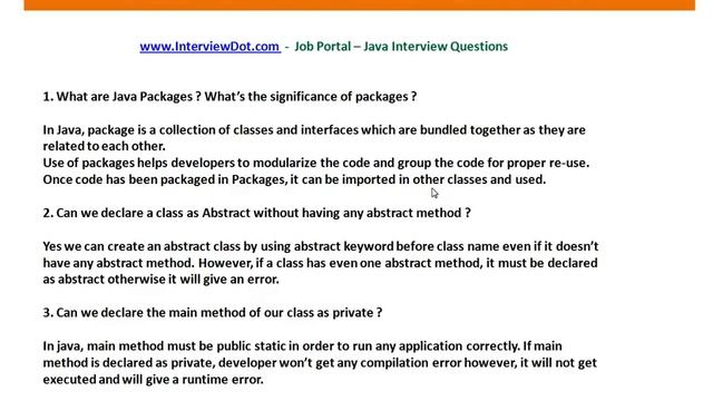Java Package Absctract method смотреть онлайн