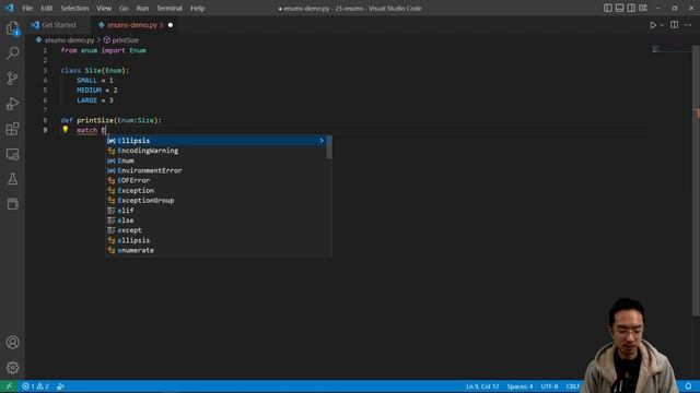 Python Enums смотреть онлайн