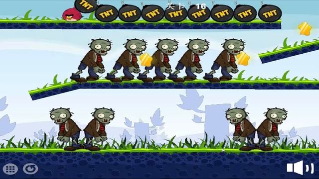 Angry Birds Fried Zombies - ONE BIRDS BURN ALL ZOMBIES!! смотреть онлайн