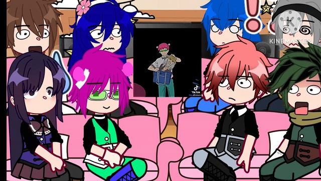 Anime characters react to Saiki K. || Kusuo Saiki |Disastrous Life Of Saiki K || Part - 2 || смотреть онлайн