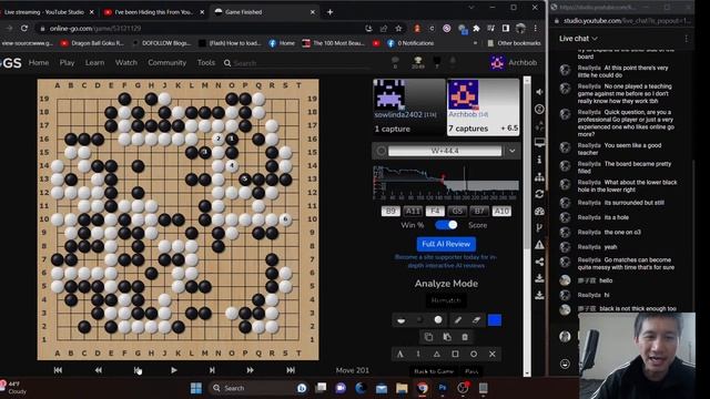 Go(Baduk) Teaching games and reviews. 7k and 11k games. Attacking and invading. смотреть онлайн