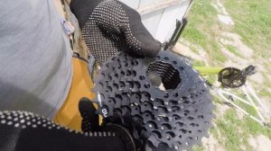 Настройка замена заднего переключателя, цепи и петуха.