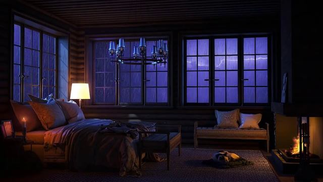 Rain On Window with Rainstorm _ Thunderstorm Sounds and Heavy Rain for Sleep, Study and Relax.mp4 смотреть онлайн