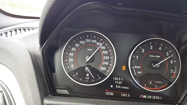 BMW F22 M235i 100-200 km/h - Acceleration - 60-120 mph смотреть онлайн