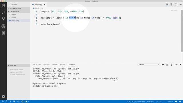 [ Python Mega Course ] video 45 List Comprehension with If Else Conditional смотреть онлайн