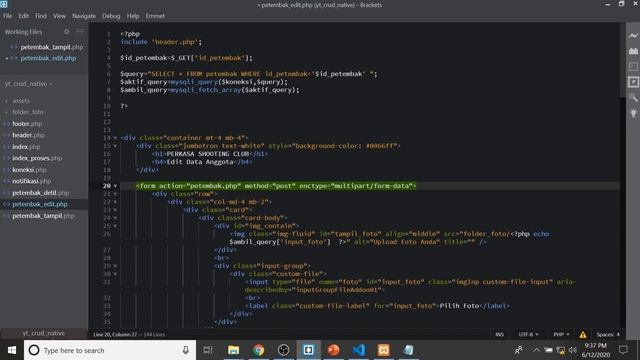 Cara membuat web CRUD dgn PHP Native, Bootstrap, Mysql & Jquery - hobi web programming (Seri#5) смотреть онлайн