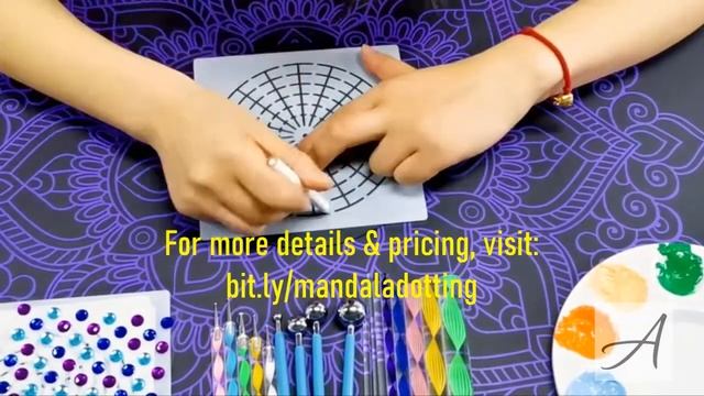 Best Mandala Dotting Tool Review - Dot Painting Kit Rock Art Stencils Templates Set смотреть онлайн