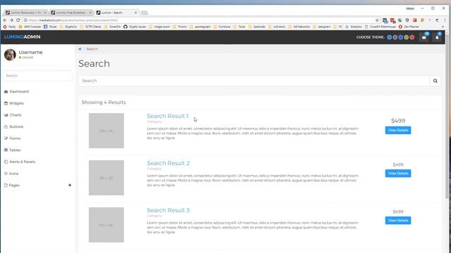 Lumino Bootstrap Admin Template Demo смотреть онлайн