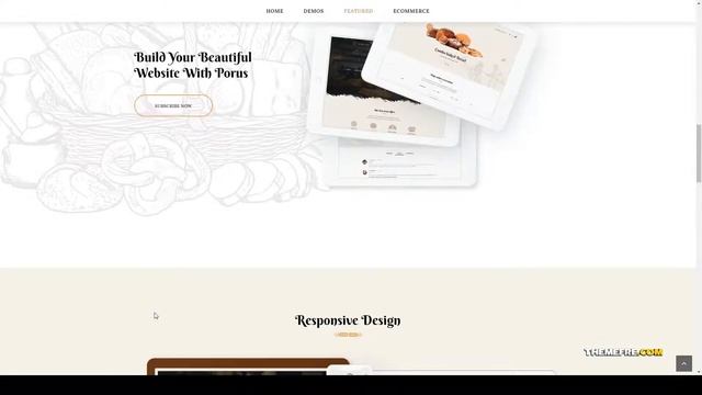Porus - Bakery Store WordPress Theme order bakery Aso смотреть онлайн