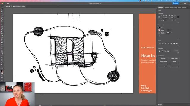 Illustrator Daily Creative Challenge - How to Vectorize | Adobe Creative Cloud смотреть онлайн