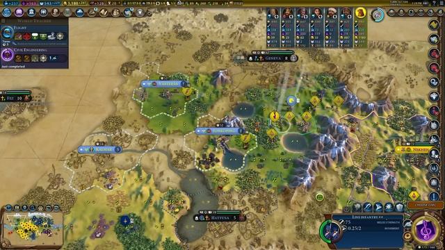 Civ 6 | At War With The World But LOOK, SIM CITY UTOPIA! – (#3 Deity Ryzantium Civilization VI) смотреть онлайн