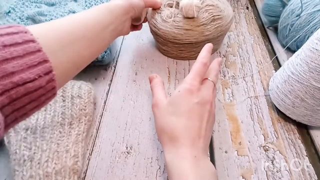 Варежки в стиле Рустик из козьего пуха (авторский дизайн). Продвижения по джемперу "Морозное утро" смотреть онлайн