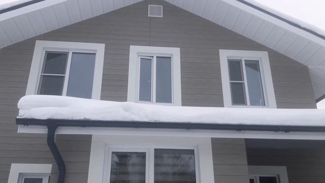 Фасад для каркасного дома. Внешняя облицовка - японские фиброцементные панели NICHIHA EPC765 EFX335