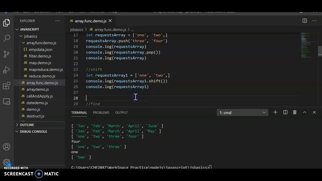 Array methods in java script смотреть онлайн