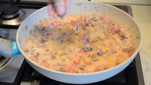 Конкильони (ракушки) с рубленым мясом. смотреть онлайн
