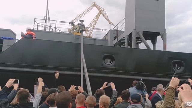 Спуск ПК-400 "Севастополь" Севморзавод 10.10.2019 смотреть онлайн