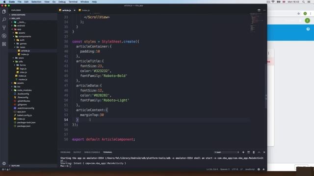 25 Creating the news article || Build React native complete app смотреть онлайн