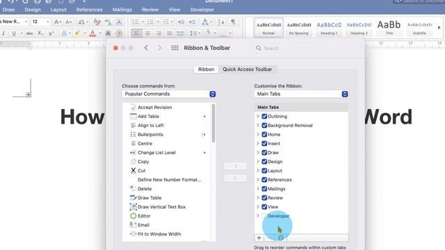 How To Add Developer Tab In Word [ MAC ] - 2 Easy Methods ! смотреть онлайн
