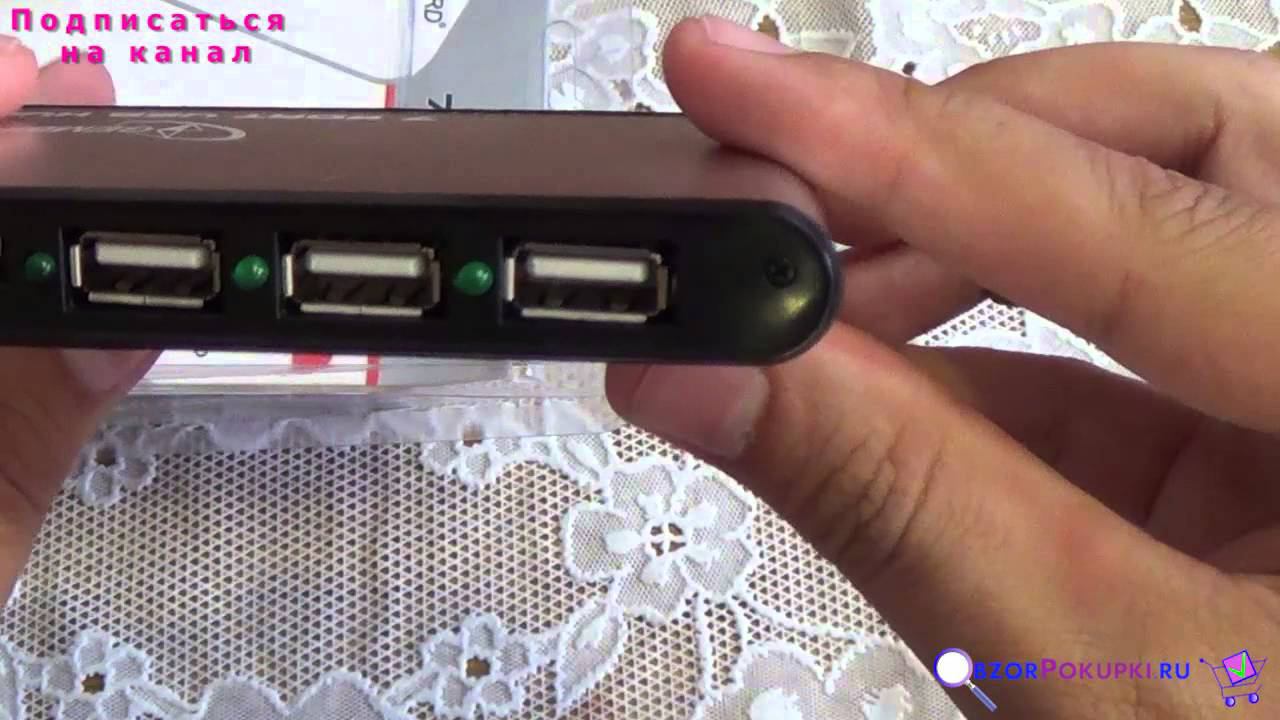 Покупаем USB 2.0 Хаб. Обзор хаба gembird, распаковка. USB hub gembird. смотреть онлайн