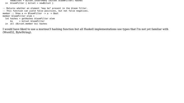 Code Review: Bloom Filter in Haskell (2 Solutions!!) смотреть онлайн