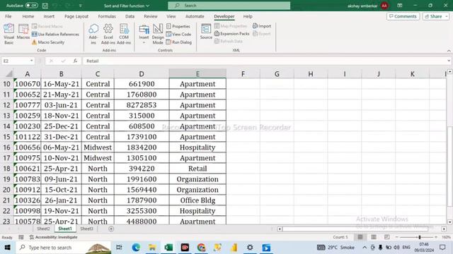 16.Excel VBA - Sort and Filter Function смотреть онлайн