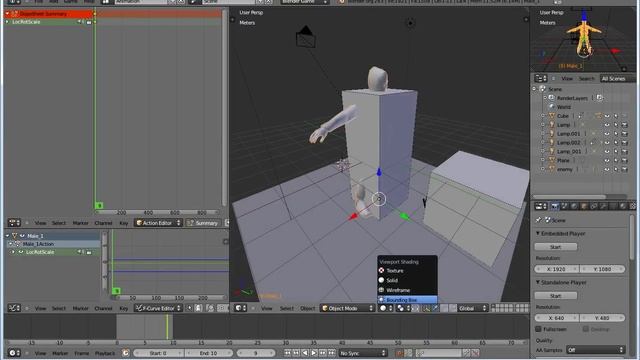 Blender Game Engine урок 4 анимация в игре смотреть онлайн