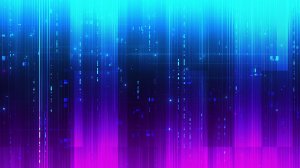 Анимированный абстрактный сине-фиолетовый фон в стиле киберпанк