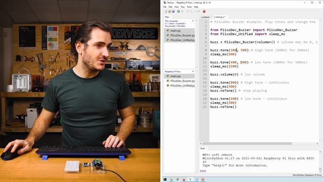 PiicoDev Buzzer | Raspberry Pi Pico Guide смотреть онлайн