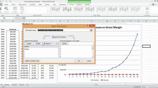Charts in Excel - Dual Axis Chart смотреть онлайн