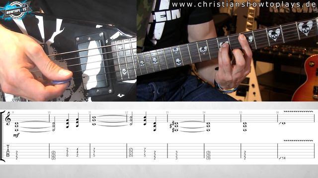 RAMMSTEIN - Deutschland | GitarrenTutorial  Alle Teile + TABS #rammstein #deutschland #guitarlesson