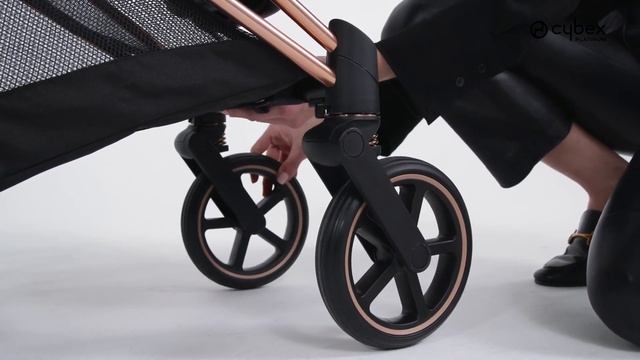 Cybex Priam IV - как использовать двухколесный режим коляски смотреть онлайн