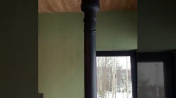 Горение печи-камина Plamen Aria.