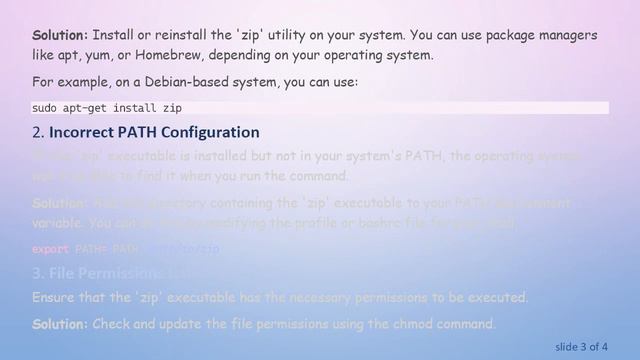 Troubleshooting: 'zip' is not recognized as a command смотреть онлайн