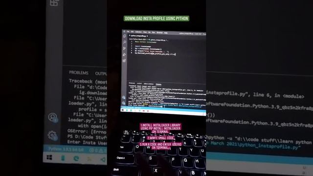 how to download instagram dp using python | Python | java | Programming | Coding смотреть онлайн