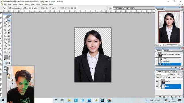 Tutorial mengganti background foto dalam 10 detik ( RAHASIA EDITOR ) | Adobe photoshop cs3 смотреть онлайн