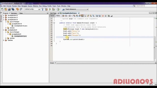 Belajar Java #07 - Cara Membuat Arraylist & Fungsinya (Addall, remove, clear) смотреть онлайн