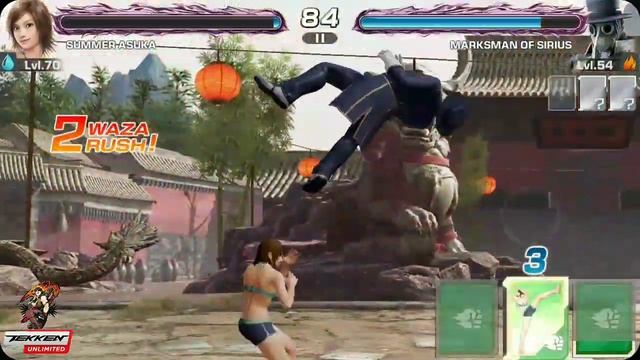 Summer Asuka Gameplay and Combo Samples | TEKKEN MOBILE | TEKKEN UNLIMITED смотреть онлайн