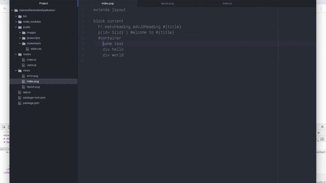 Express JS Generator смотреть онлайн