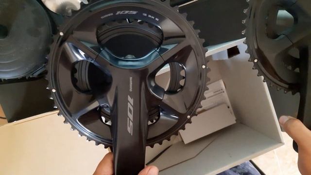 Shimano 105 R7100 Crankset Unboxing and Comparison with R7000 смотреть онлайн