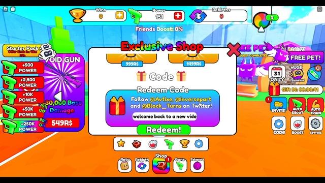 Shoot Monster Simulator CODES - ROBLOX Shoot Monster Simulator Code [NEW UPDATE 2023] смотреть онлайн