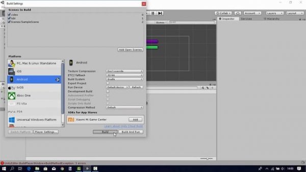 Unity gradle build failed.See the console for details... 2018.1.8 PROBLEM ÇÖZÜM 2018