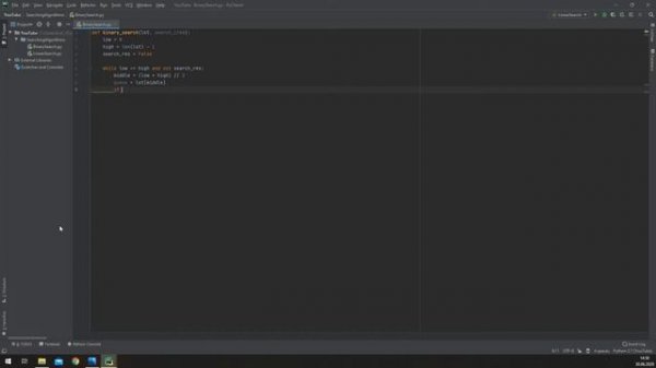 Алгоритм бинарного поиска. Binary search algorithm. Python