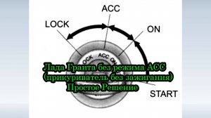 Режим АСС (работа прикуривателя без зажигания)