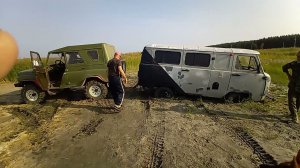 путешествуем на УАЗ буханке застрял на Чебакуле