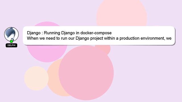 Django : Running Django in docker-compose смотреть онлайн