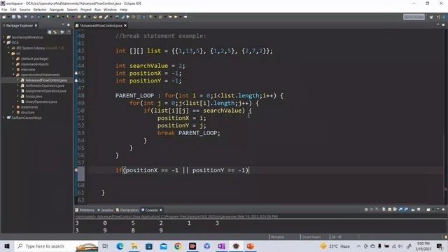 Java Certification-OCA| Advanced Flow Control - Nested Loops, Break, Continue, Labels |#javatutoria смотреть онлайн